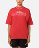 Carre Rosebud Mock Neck T-Shirt Red
