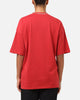 Carre Rosebud Mock Neck T-Shirt Red
