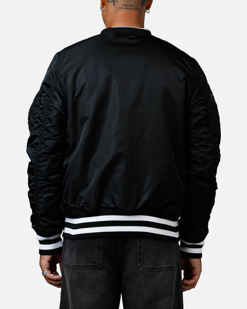 New Era X Alpha Series X NFL Las Vegas Raiders MA-1 Bomber Jacket Black