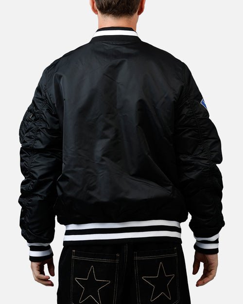 New Era X Alpha Series X MLB Los Angeles Dodgers MA-1 Bomber Jacket Black