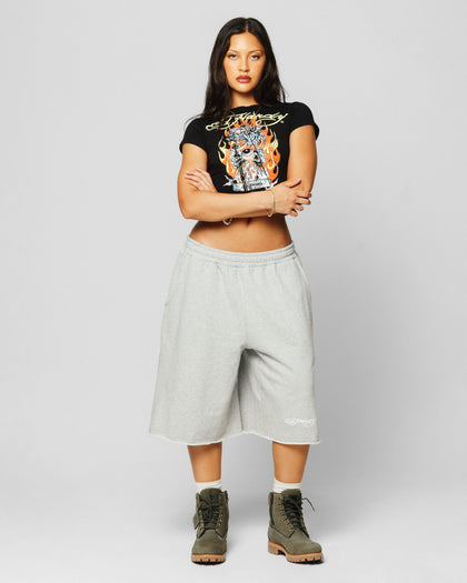 Ed Hardy Women's Tiger Baby T-Shirt Black