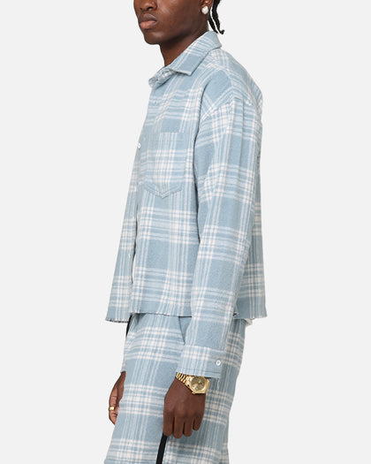 XXIII Plaid Long Sleeve Overshirt Blue