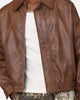 XXIII Vegan Leather Flight Jacket Brown