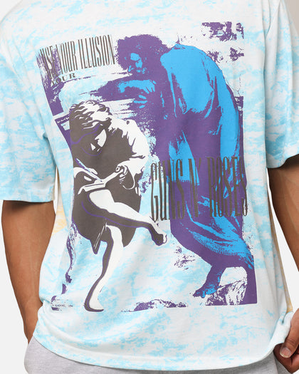 Guns N Roses Roses All Over T-Shirt Washed White