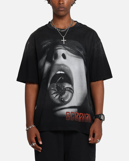Scorpions Scorpions Blacked Out T-Shirt Washed Black