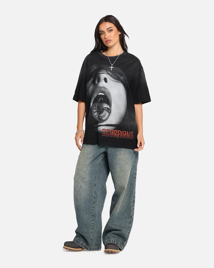 Scorpions Scorpions Blacked Out T-Shirt Washed Black