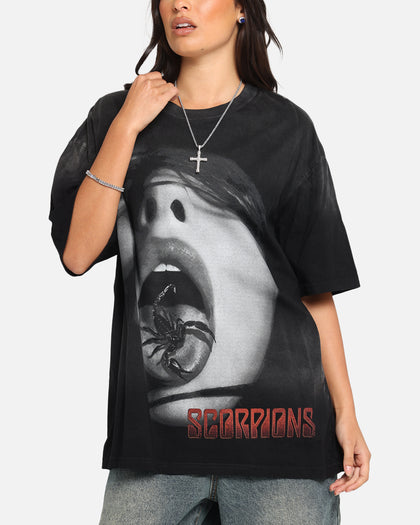 Scorpions Scorpions Blacked Out T-Shirt Washed Black