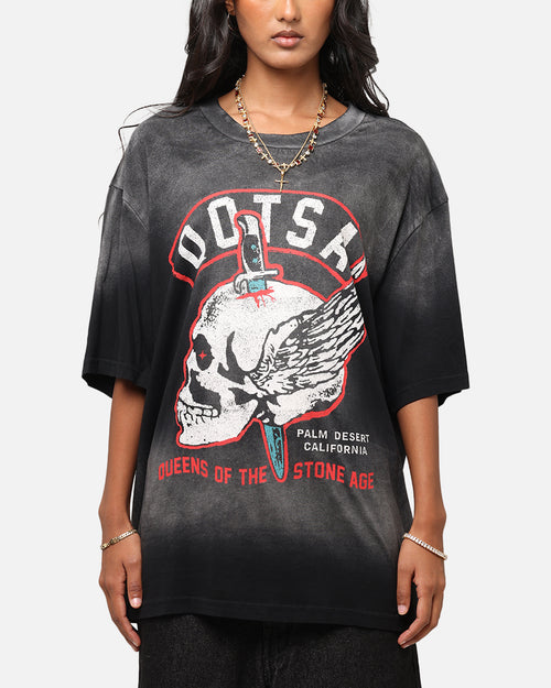 Queens Of The Stone Age Stone Age Vintage T-Shirt Washed Black