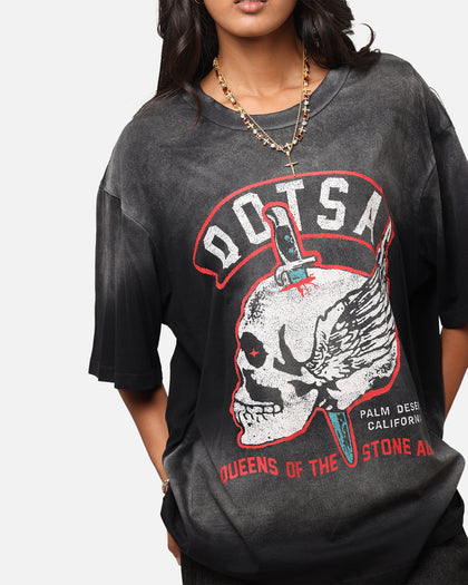 Queens Of The Stone Age Stone Age Vintage T-Shirt Washed Black