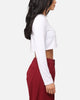 XXIII Women's Serene Long Sleeve Crop T-Shirt White