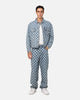 XXIII Checker Board Trucker Jacket Blue