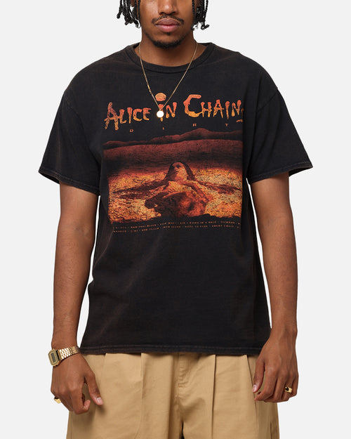 Alice In Chains Dirt Tracks Vintage T-Shirt Black Vintage