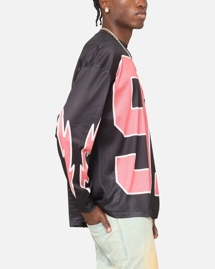 Criminal Damage 91 Mesh Long Sleeve T-Shirt Caviar