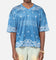 Criminal Damage Paisley Mesh Top Blue/White