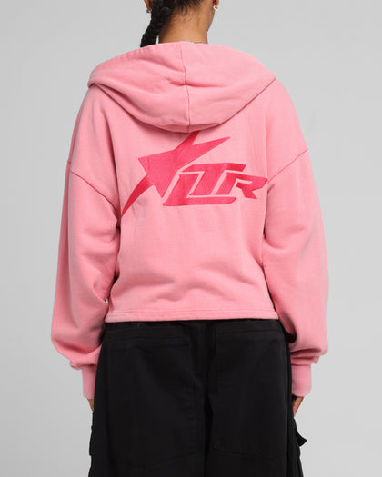 Loiter Women's Utility Cropped Hoodie Pink