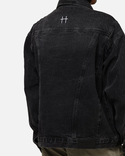 Saint Morta Armoury Denim Jacket Black Shadow