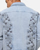 Saint Morta Poison Ivy Panel Denim Jacket Mid Blue