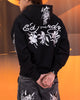 Ed Hardy Floral Zip Hoodie Black