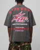 Loiter Motocross Vintage T-Shirt Charcoal/Red