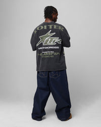 Loiter Motocross Vintage T-Shirt Vintage Black