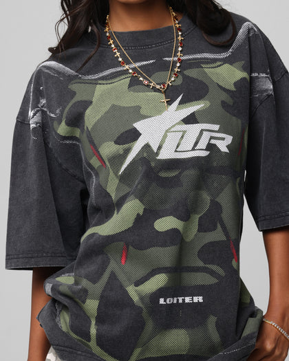 Loiter Motocross Vintage T-Shirt Vintage Black