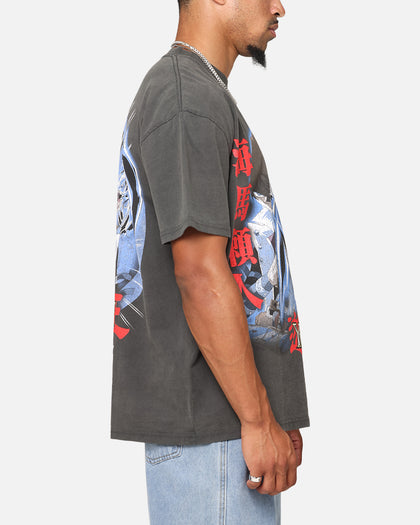 Goat Crew X Yu-Gi-Oh! Kaiba Blue Eyes Heavy T-Shirt Black Wash