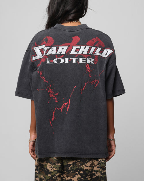 Loiter Valkyrie Vintage T-Shirt Black Wash