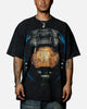 Goat Crew X Halo Halo 3 Chief Big Head Vintage T-Shirt Black Acidwash