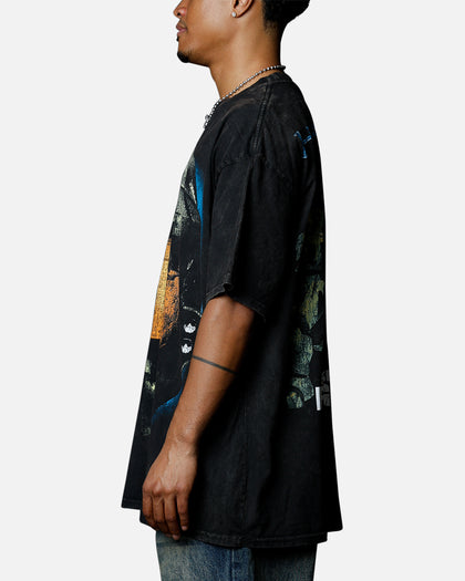 Goat Crew X Halo Halo 3 Chief Big Head Vintage T-Shirt Black Acidwash