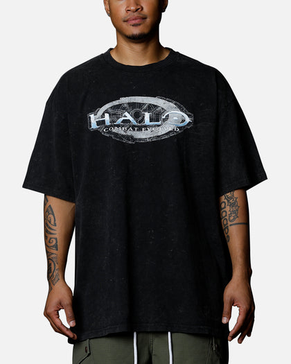 Goat Crew X Halo Halo Combat Evolved Vintage T-Shirt Black Acidwash