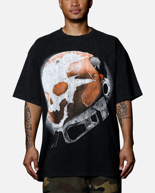 Goat Crew X Halo Halo Reach Emilie Big Head Vintage T-Shirt Black Acidwash