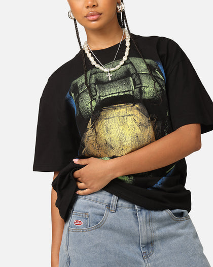 Goat Crew X Halo Big Head Heavyweight T-Shirt Black