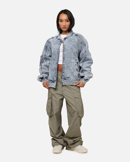 Saint Morta Flight Denim Jacket Blue Stonewash