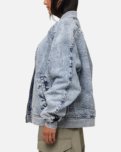 Saint Morta Flight Denim Jacket Blue Stonewash
