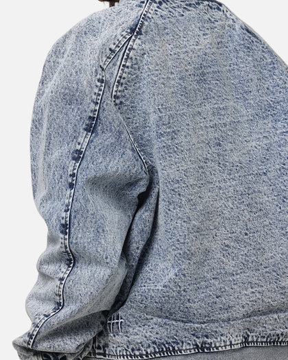 Saint Morta Flight Denim Jacket Blue Stonewash