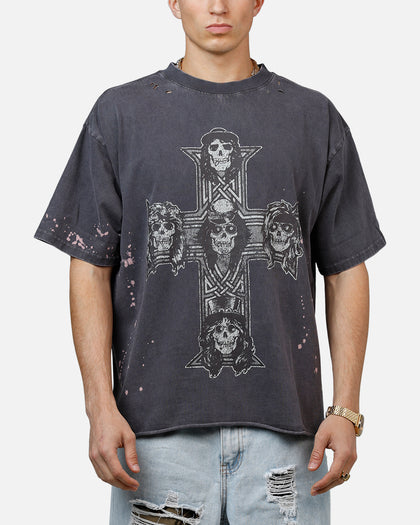 Bravado Guns N Roses Cross T-Shirt Washed Black