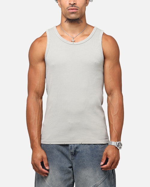 Saint Morta Arvina Distressed Singlet Grey Ash