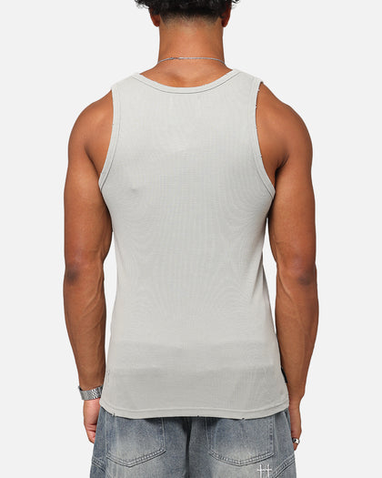 Saint Morta Arvina Distressed Singlet Grey Ash