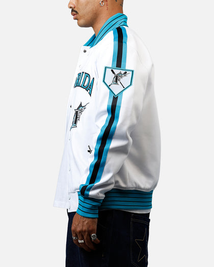 Pro Standard Florida Marlins Double Knit Jacket White
