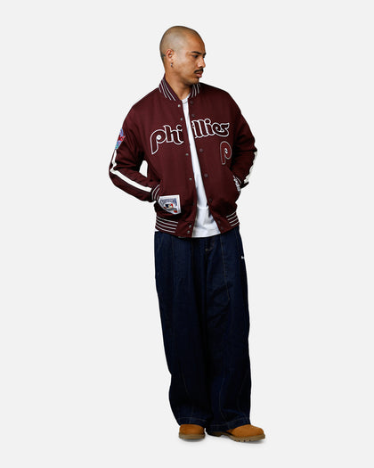 Pro Standard Philadelphia Phillies Double Knit Jacket Burgundy