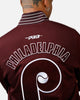 Pro Standard Philadelphia Phillies Double Knit Jacket Burgundy