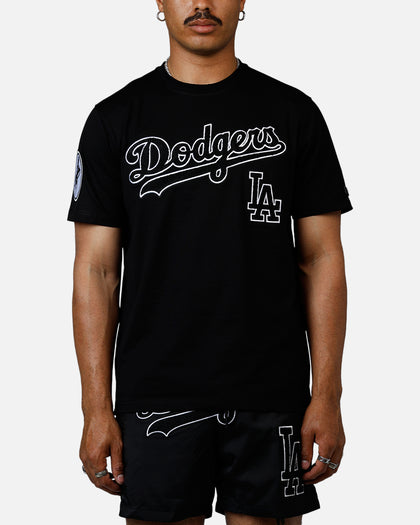 Pro Standard Los Angeles Dodgers Chenille T-Shirt Black