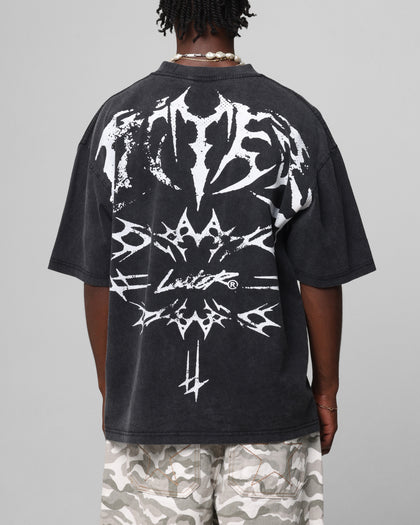 Loiter Metal Stacked Vintage T-Shirt Vintage Black