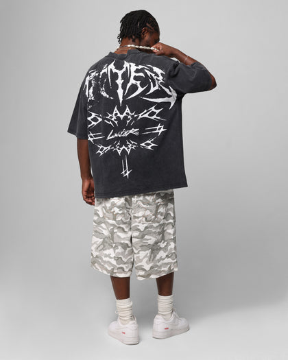 Loiter Metal Stacked Vintage T-Shirt Vintage Black