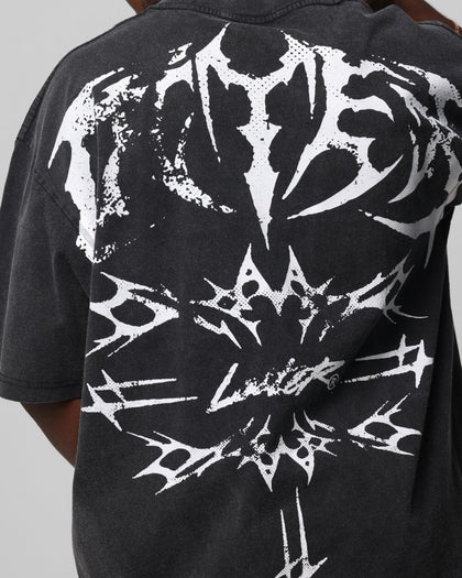 Loiter Metal Stacked Vintage T-Shirt Vintage Black