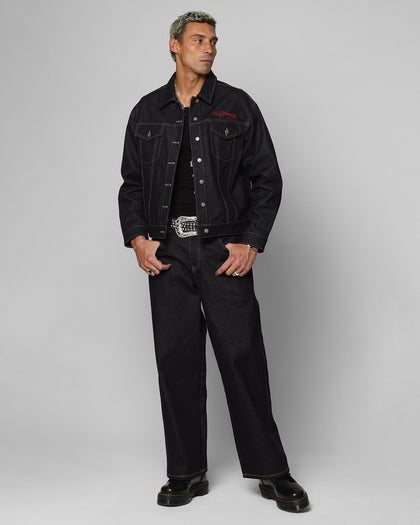 Ed Hardy Denim Jacket Raw Indigo
