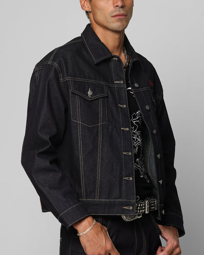 Ed Hardy Denim Jacket Raw Indigo
