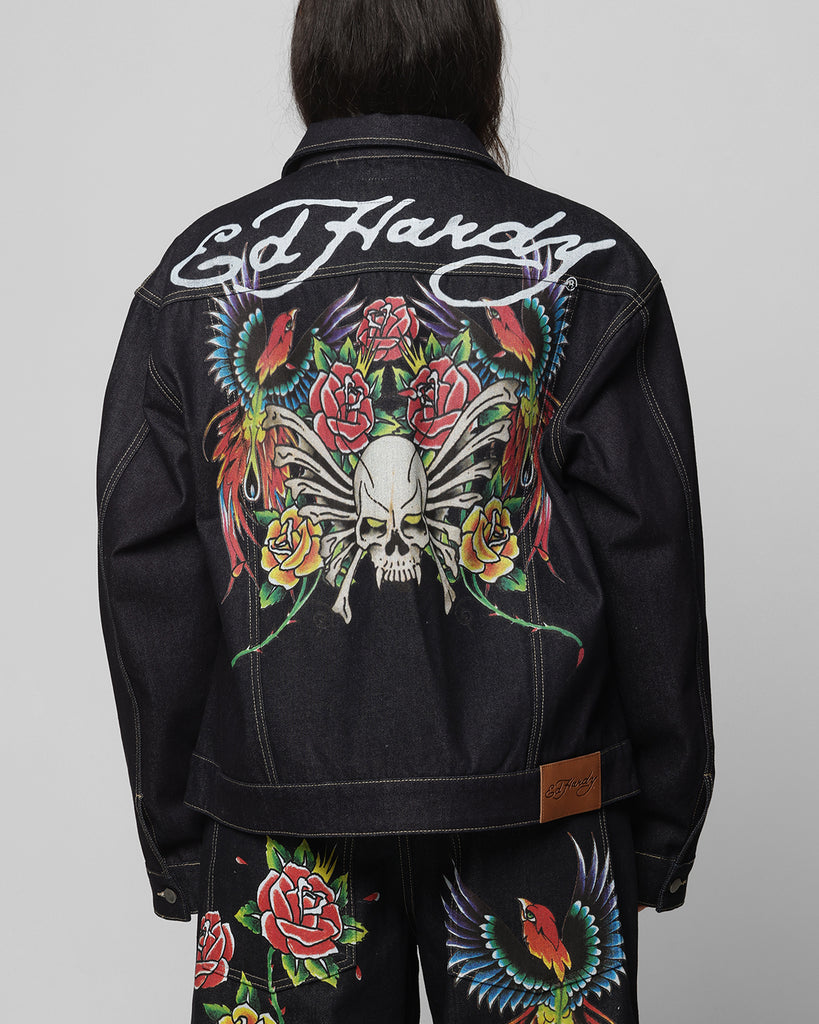 Ed Hardy Denim Jacket Raw Indigo | Culture Kings