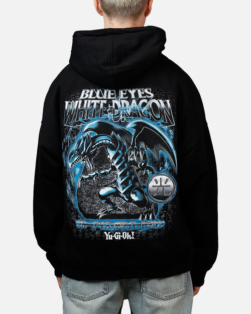 Goat Crew X Yu-Gi-Oh! Blue Eyes White Dragon Premium Hoodie Black
