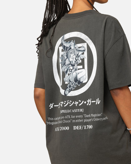 Goat Crew X Yu-Gi-Oh! Dark Magician Girl Card Heavyweight T-Shirt Black Wash